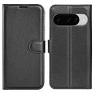 For Google Pixel 10 / 10 Pro Litchi Texture Horizontal Flip Leather Phone Case with Holder(Black) - 1