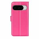 For Google Pixel 10 / 10 Pro Litchi Texture Horizontal Flip Leather Phone Case with Holder(Rose Red) - 3