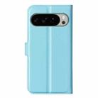 For Google Pixel 10 Pro XL Litchi Texture Horizontal Flip Leather Phone Case with Holder(Blue) - 3