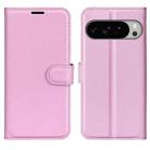 For Google Pixel 10 Pro XL Litchi Texture Horizontal Flip Leather Phone Case with Holder(Pink) - 1