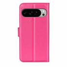 For Google Pixel 10 Pro XL Litchi Texture Horizontal Flip Leather Phone Case with Holder(Rose Red) - 3