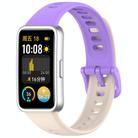 For Huawei Band 10 Nail Button Glossy Silicone Watch Band(Starlight+Purple) - 1