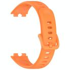 For Huawei Band 10 Nail Button Glossy Silicone Watch Band(Orange) - 2
