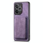 For Realme Neo7 Retro Leather Card Bag Magnetic Phone Case(Purple) - 2