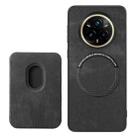 For Realme 14 Pro+ Retro Leather Card Bag Magnetic Phone Case(Black) - 3