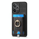 For Realme Neo7 Retro Splitable Magnetic Card Bag Leather Phone Case(Black) - 2