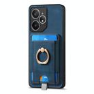 For Realme Neo7 Retro Splitable Magnetic Card Bag Leather Phone Case(Blue) - 2