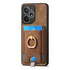 For Realme Neo7 Retro Splitable Magnetic Card Bag Leather Phone Case(Brown) - 2