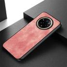 For Realme 14 Pro Vintage Leather PC Back Cover Phone Case(Pink) - 3