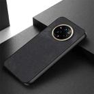 For Realme 14 Pro Vintage Leather PC Back Cover Phone Case(Black) - 3
