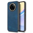 For Realme 14 Pro Vintage Leather PC Back Cover Phone Case(Blue) - 1