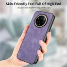 For Realme 14 Pro Vintage Leather PC Back Cover Phone Case(Purple) - 2