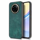 For Realme 14 Pro+ Vintage Leather PC Back Cover Phone Case(Green) - 1