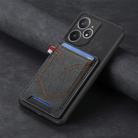 For Realme Neo7 Denim Texture Leather Skin Phone Case with Card Slot(Black) - 2