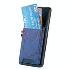 For Realme Neo7 Denim Texture Leather Skin Phone Case with Card Slot(Blue) - 3