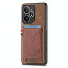 For Realme Neo7 Denim Texture Leather Skin Phone Case with Card Slot(Brown) - 1