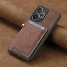 For Realme Neo7 Denim Texture Leather Skin Phone Case with Card Slot(Brown) - 2