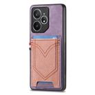 For Realme Neo7 Denim Texture Leather Skin Phone Case with Card Slot(Purple) - 1