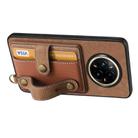 For Realme 14 Pro+ Retro Cross Wristband Wallet Leather Back Phone Case(Brown) - 3