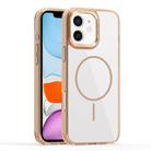 For iPhone 11 Star Shield Thin Circle MagSafe Phone Case(Desert Gold) - 1