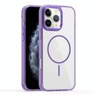 For iPhone 11 Pro Max Star Shield Thin Circle MagSafe Phone Case(Purple) - 1