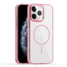 For iPhone 11 Pro Max Star Shield Thin Circle MagSafe Phone Case(Pink) - 1