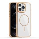 For iPhone 12 Pro Star Shield Thin Circle MagSafe Phone Case(Desert Gold) - 1