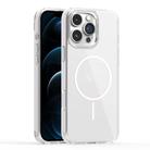 For iPhone 12 Pro Max Star Shield Thin Circle MagSafe Phone Case(White) - 1