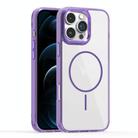 For iPhone 12 Pro Max Star Shield Thin Circle MagSafe Phone Case(Purple) - 1