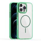 For iPhone 12 Pro Max Star Shield Thin Circle MagSafe Phone Case(Green) - 1