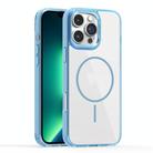 For iPhone 13 Pro Max Star Shield Thin Circle MagSafe Phone Case(Light Blue) - 1