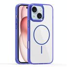 For iPhone 15 Plus Star Shield Thin Circle MagSafe Phone Case(Blue) - 1