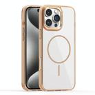 For iPhone 15 Pro Max Star Shield Thin Circle MagSafe Phone Case(Desert Gold) - 1
