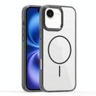 For iPhone 16 Star Shield Thin Circle MagSafe Phone Case(Black) - 1