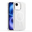 For iPhone 16 Star Shield Thin Circle MagSafe Phone Case(White) - 1