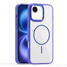For iPhone 16 Star Shield Thin Circle MagSafe Phone Case(Blue) - 1