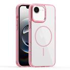 For iPhone 16e Star Shield Thin Circle MagSafe Phone Case(Pink) - 1