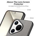 For Huawei Pura 70 Pro+ Twill Fabric Leather Skin Back Phone Case(Gray) - 3