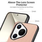 For Huawei Pura 70 Ultra Twill Fabric Leather Skin Back Phone Case(Pink) - 3