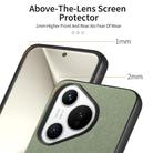 For Huawei Pura 70 Ultra Twill Fabric Leather Skin Back Phone Case(Green) - 3