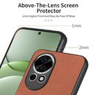 For Huawei nova 13 Twill Fabric Leather Skin Back Phone Case(Brown) - 3