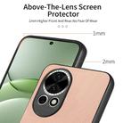 For Huawei nova 13 Twill Fabric Leather Skin Back Phone Case(Pink) - 3