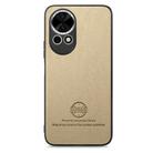For Huawei nova 13 Twill Fabric Leather Skin Back Phone Case(Khaki) - 2