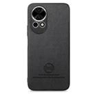 For Huawei nova 13 Twill Fabric Leather Skin Back Phone Case(Black) - 2