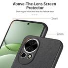 For Huawei nova 13 Twill Fabric Leather Skin Back Phone Case(Black) - 3