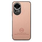 For Huawei nova 13 Pro Twill Fabric Leather Skin Back Phone Case(Pink) - 2