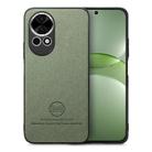 For Huawei nova 13 Pro Twill Fabric Leather Skin Back Phone Case(Green) - 1