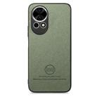 For Huawei nova 13 Pro Twill Fabric Leather Skin Back Phone Case(Green) - 2