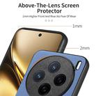 For vivo X200 Twill Fabric Leather Skin Back Phone Case(Blue) - 3