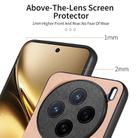 For vivo X200 Twill Fabric Leather Skin Back Phone Case(Pink) - 3